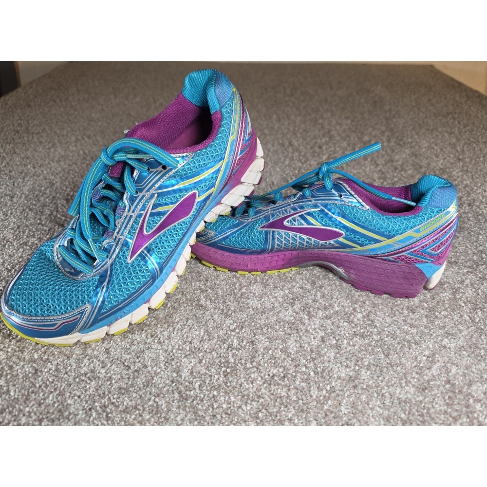 Brooks GTS 15 Running Shoes Women's Size 10 Blue Purple Athletic Sneakers
